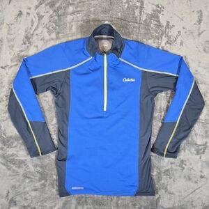 Cabela's XPG Windstopper 1/4 Zip Active Sweatshirt Blue Gray Pullover Size Med